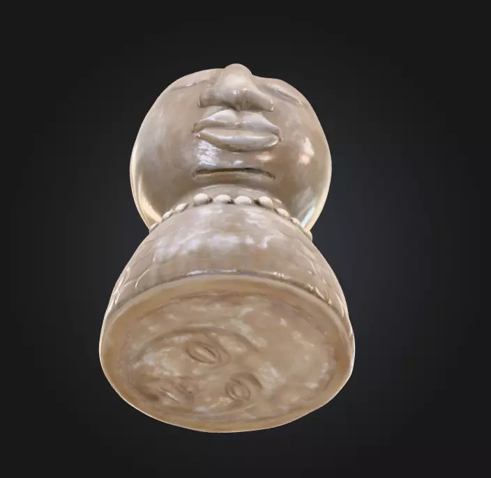 Serene Stone Vessel Low-poly 3D model_11