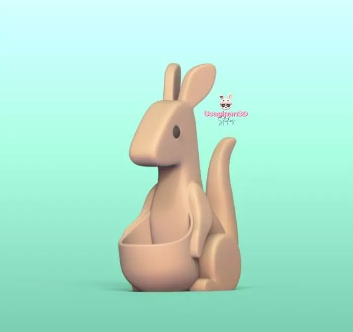 Kangaroo Pot 3D print model_2