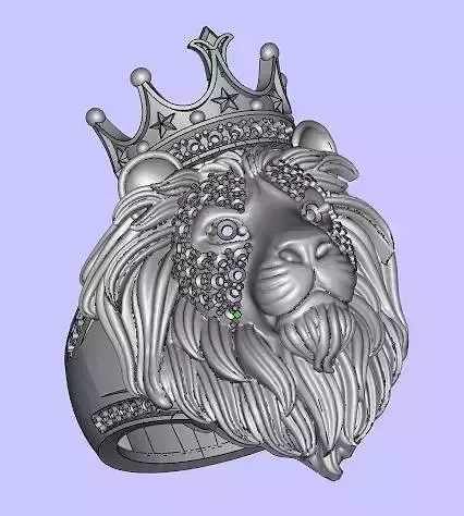 Hey This Is a Lion Head Ring    Made in Matrix V-9