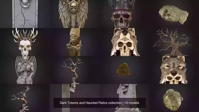 Dark Totems and Haunted Relics collection 