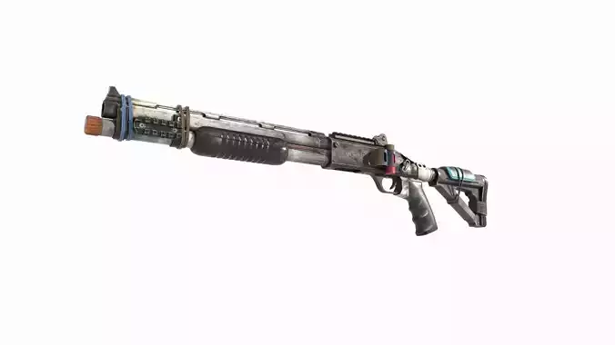 Sci Fi wasteland style shotgun