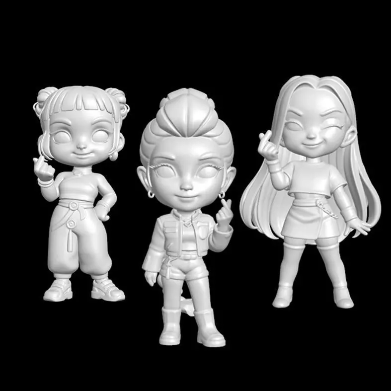 Huntrx - Chibi - mira rumi zoey - kpop demon hunter 3D model 3D