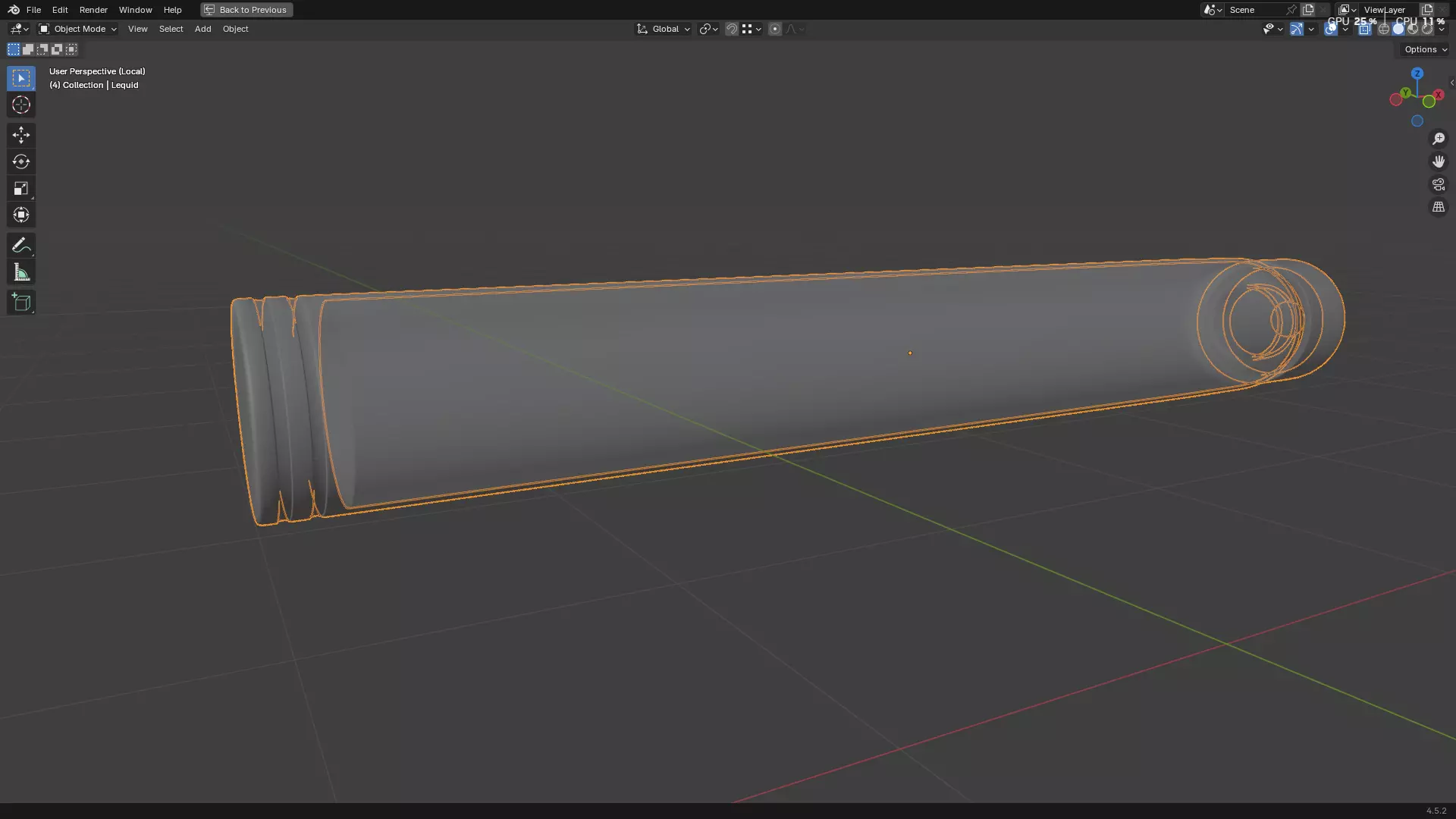 Dental Self Aspirating Syringe 3D model_33