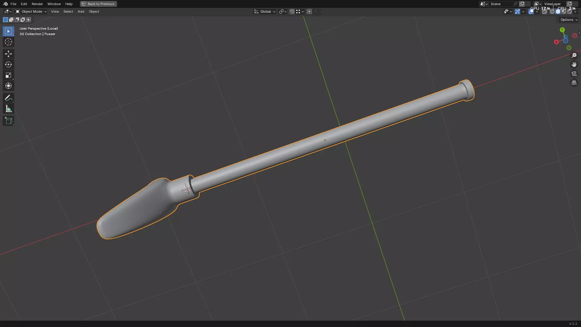 Dental Self Aspirating Syringe 3D model_52