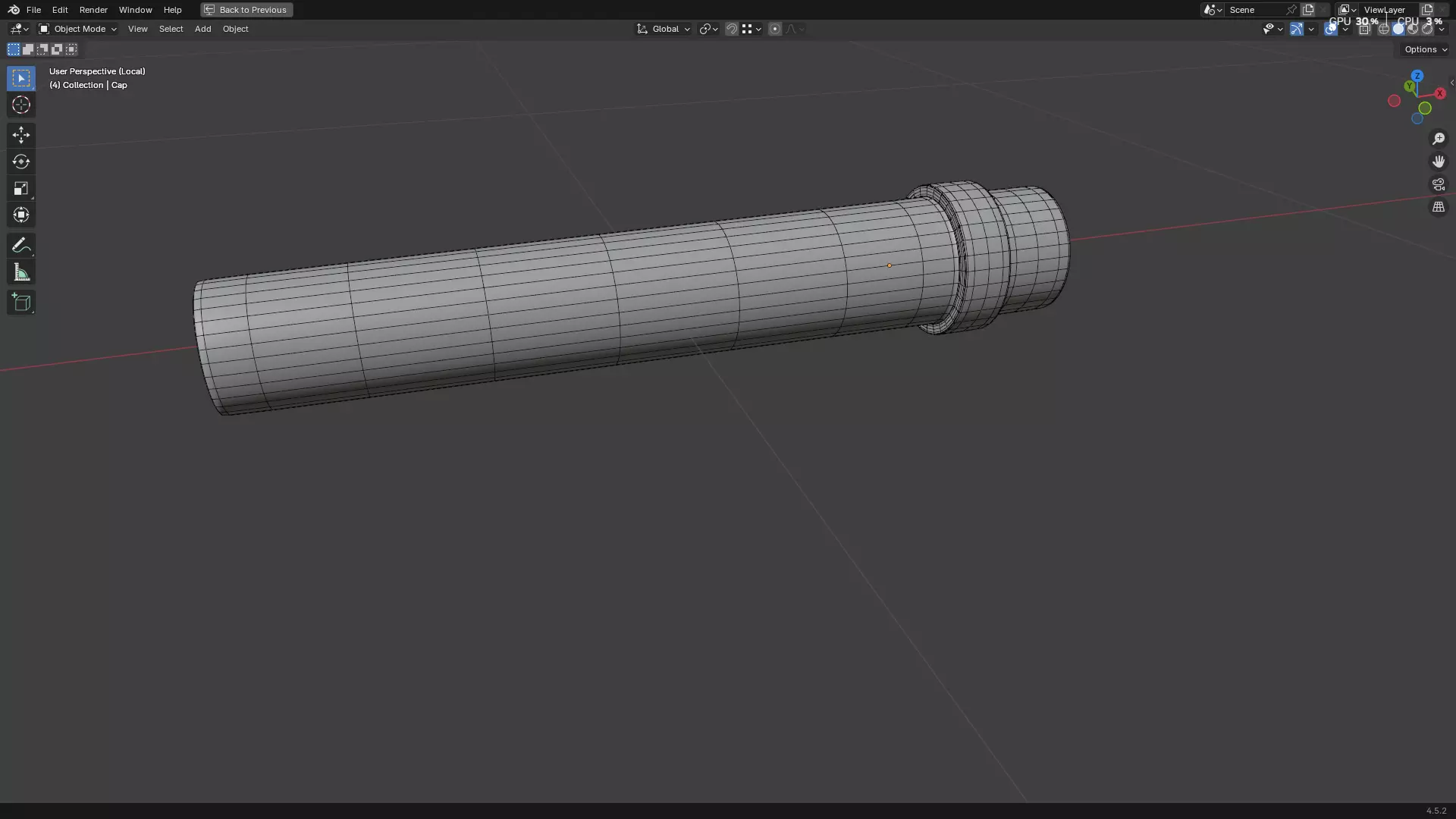 Dental Self Aspirating Syringe 3D model_76