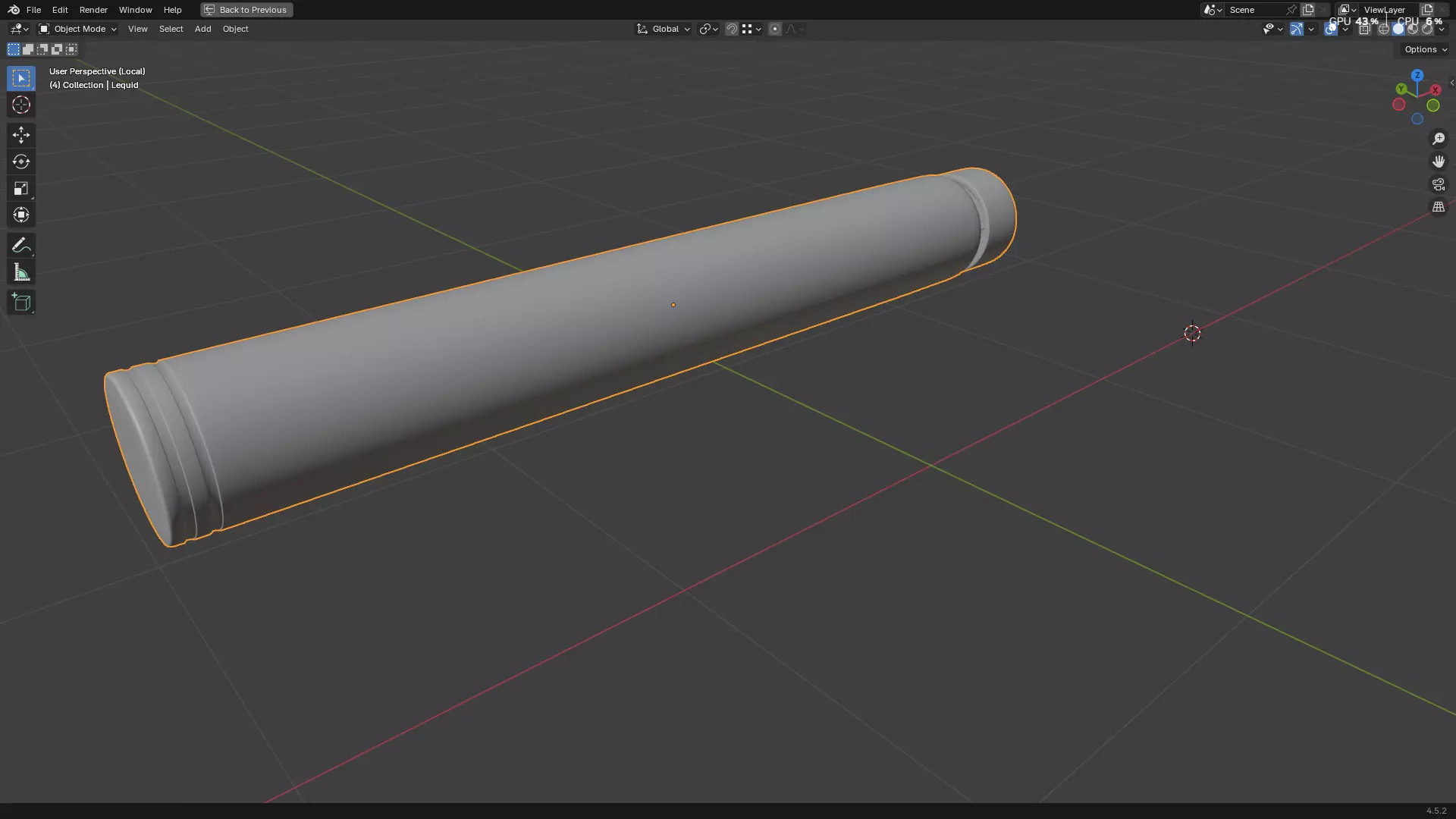 Dental Self Aspirating Syringe 3D model_32