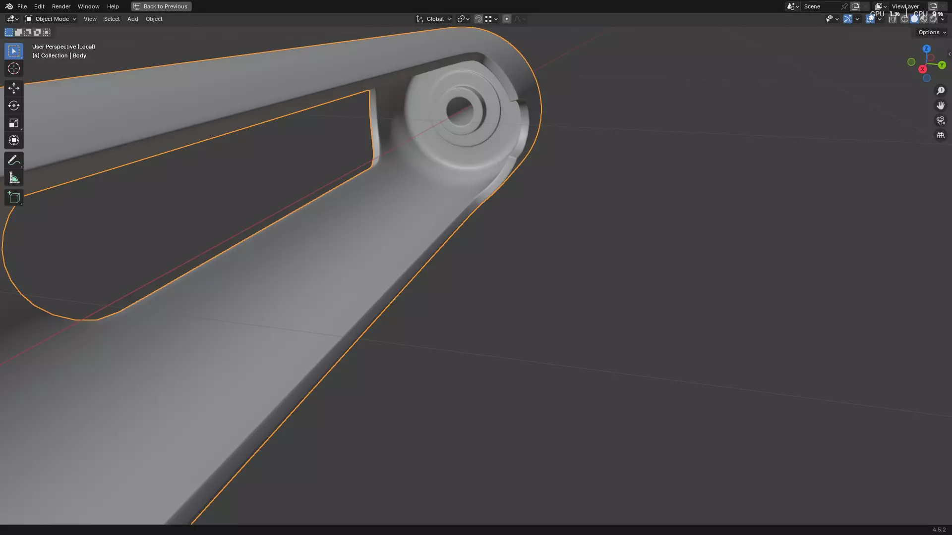 Dental Self Aspirating Syringe 3D model_89