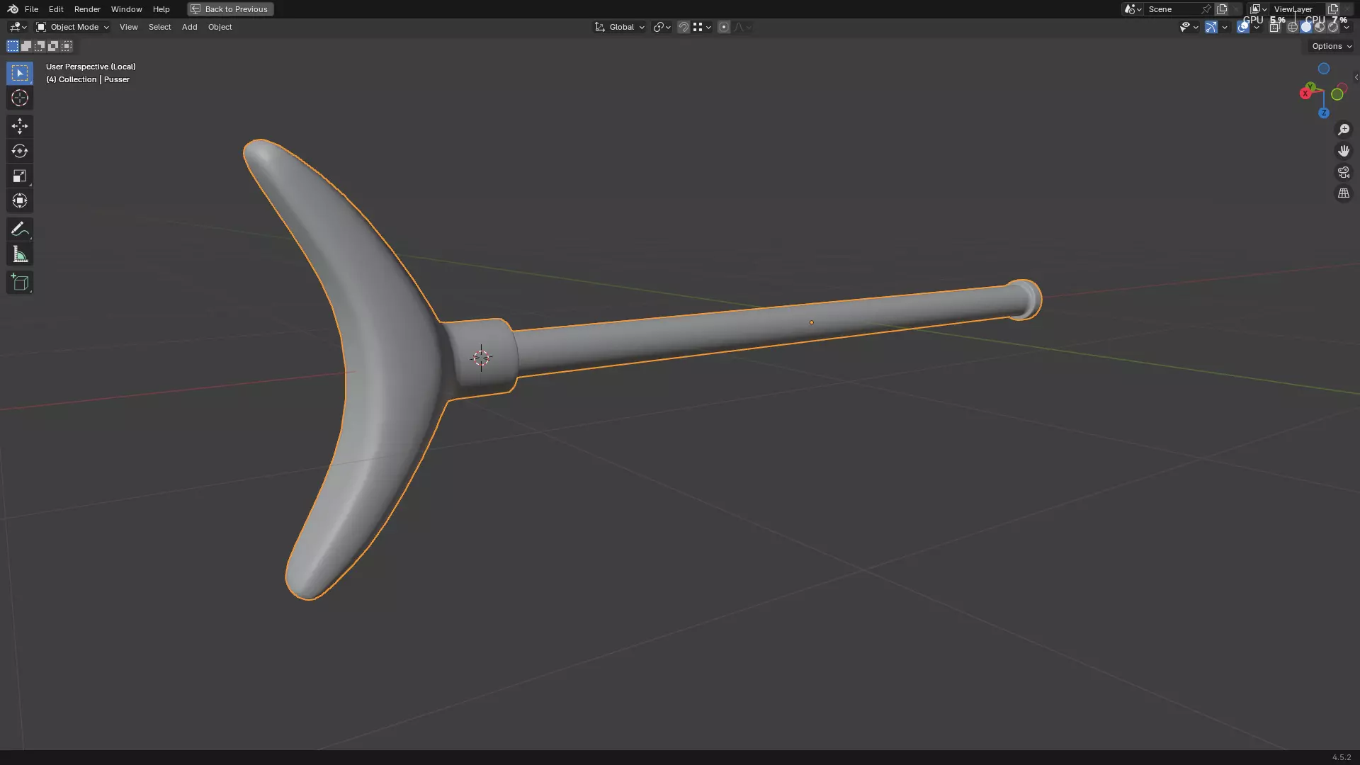 Dental Self Aspirating Syringe 3D model_53