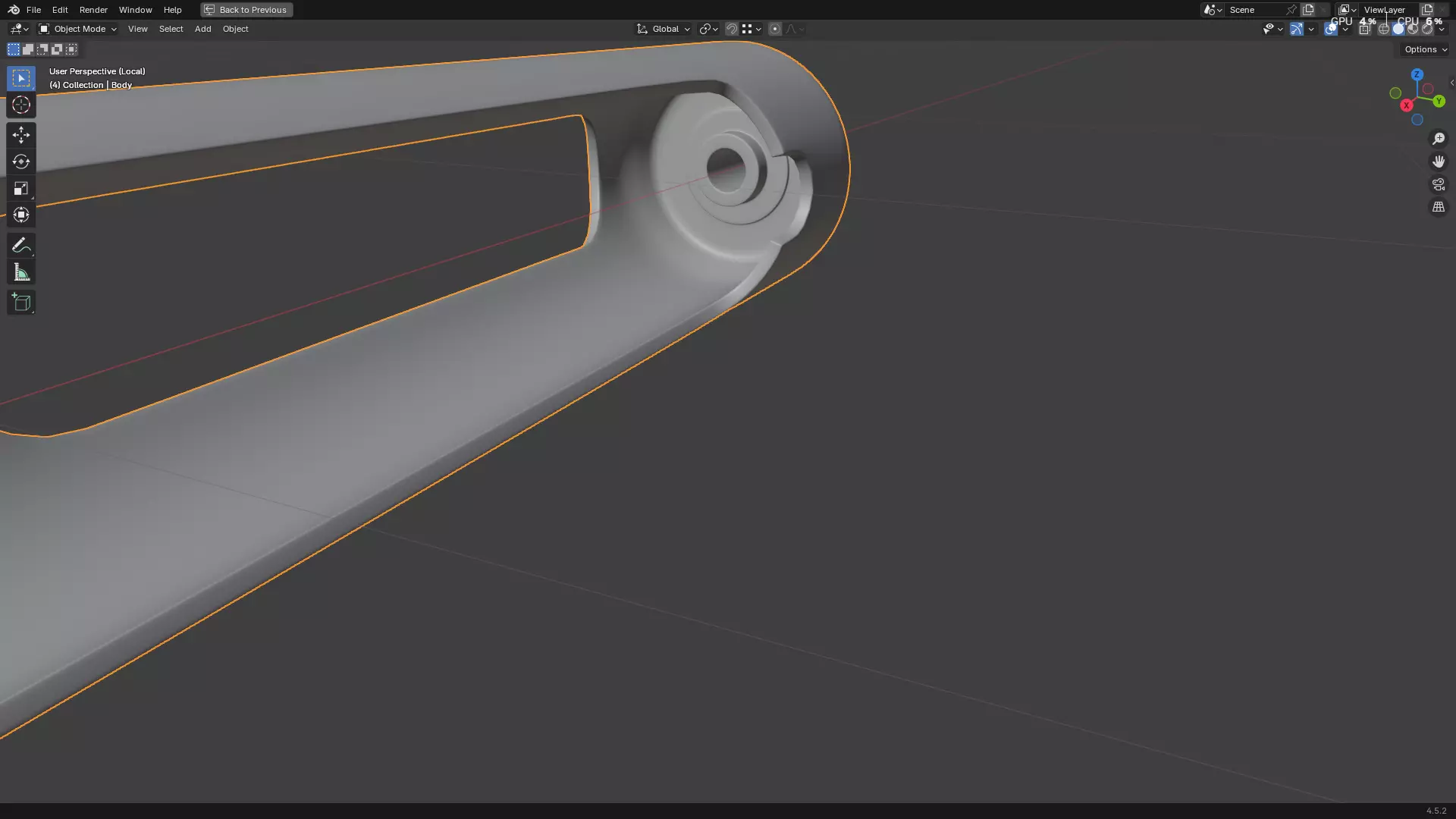 Dental Self Aspirating Syringe 3D model_90