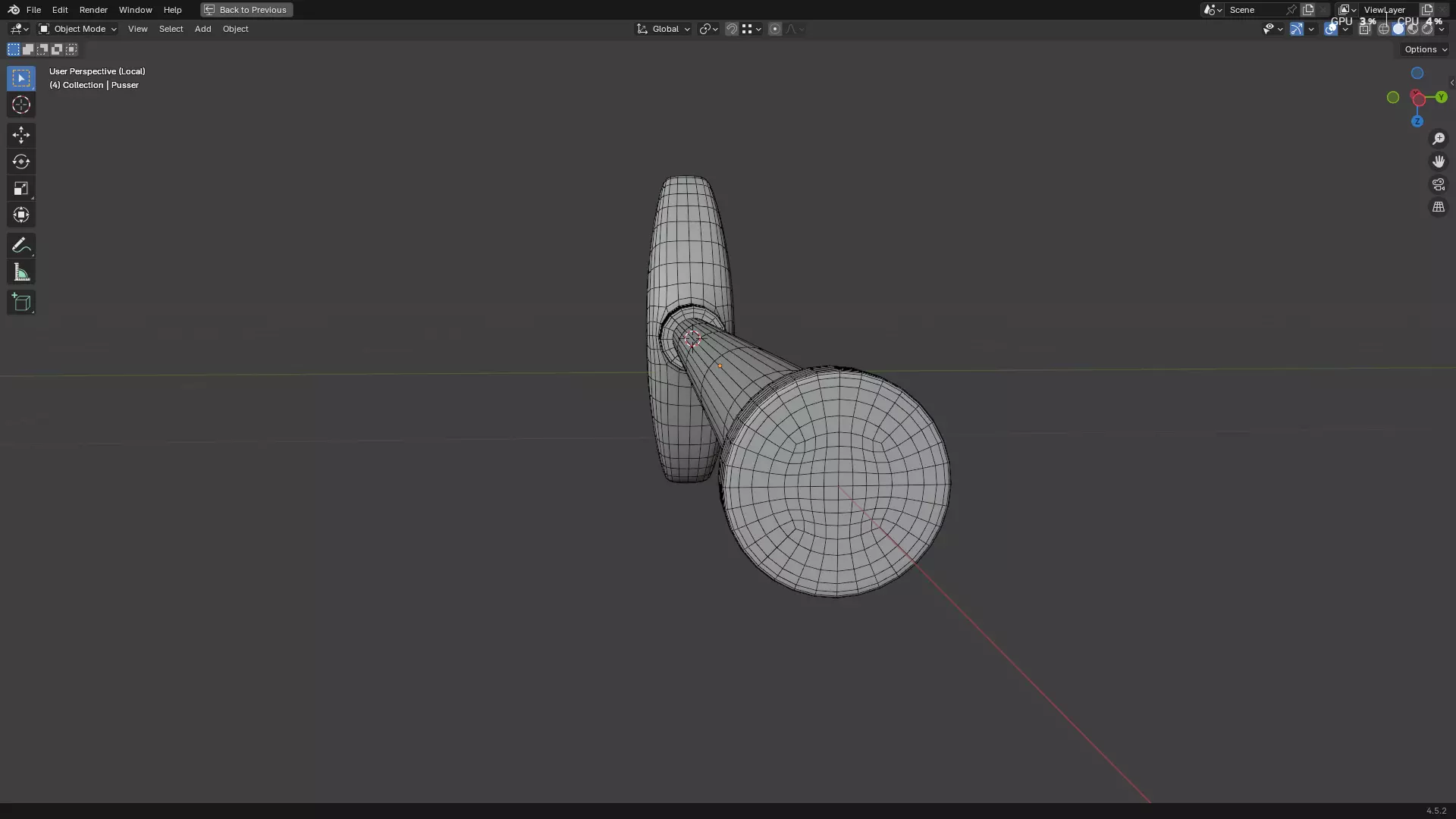 Dental Self Aspirating Syringe 3D model_55