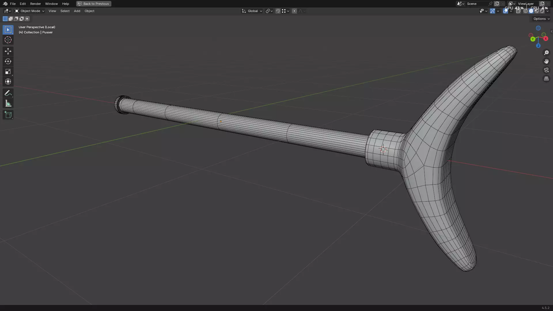 Dental Self Aspirating Syringe 3D model_56