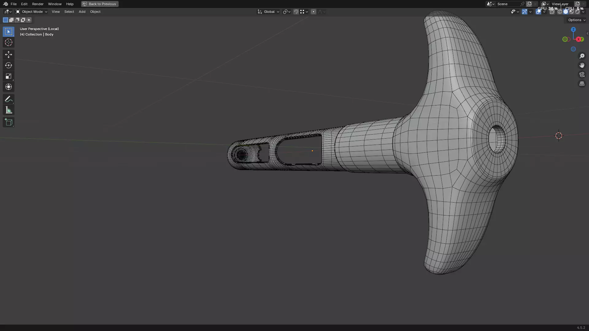 Dental Self Aspirating Syringe 3D model_59