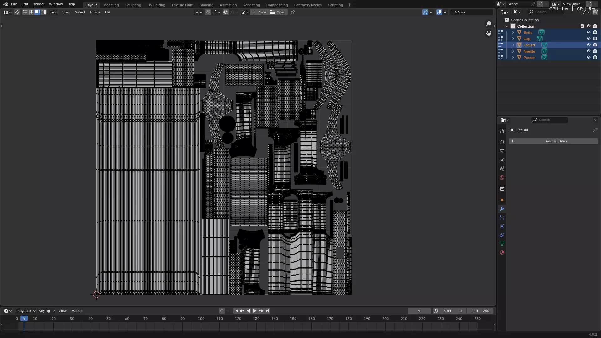 Dental Self Aspirating Syringe 3D model_23