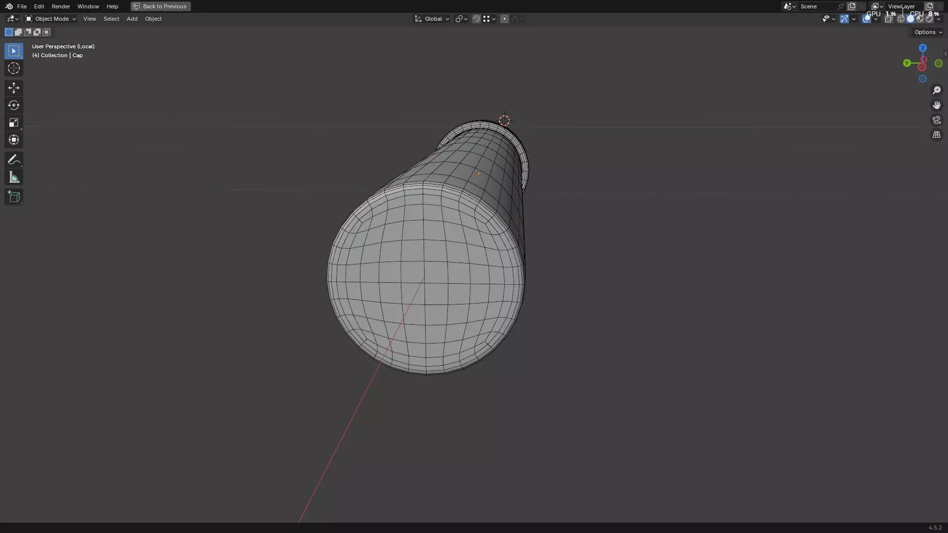 Dental Self Aspirating Syringe 3D model_78