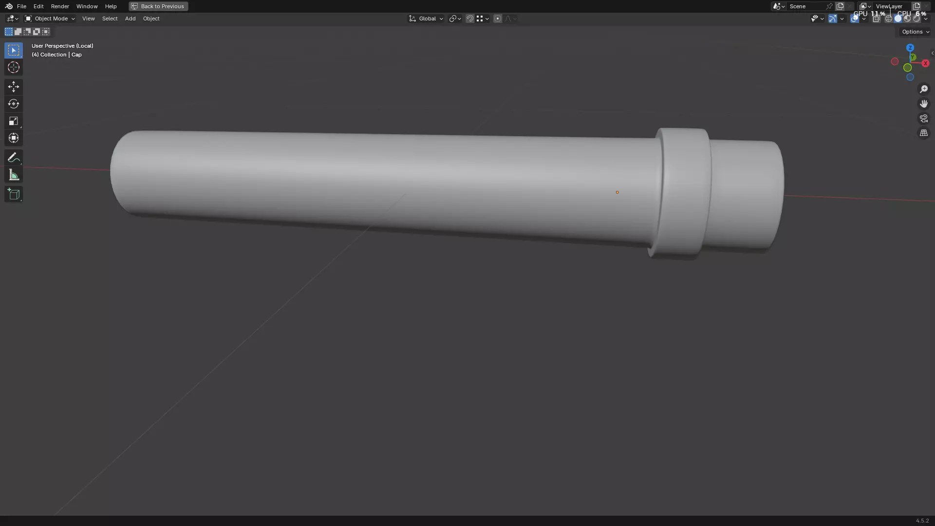 Dental Self Aspirating Syringe 3D model_79