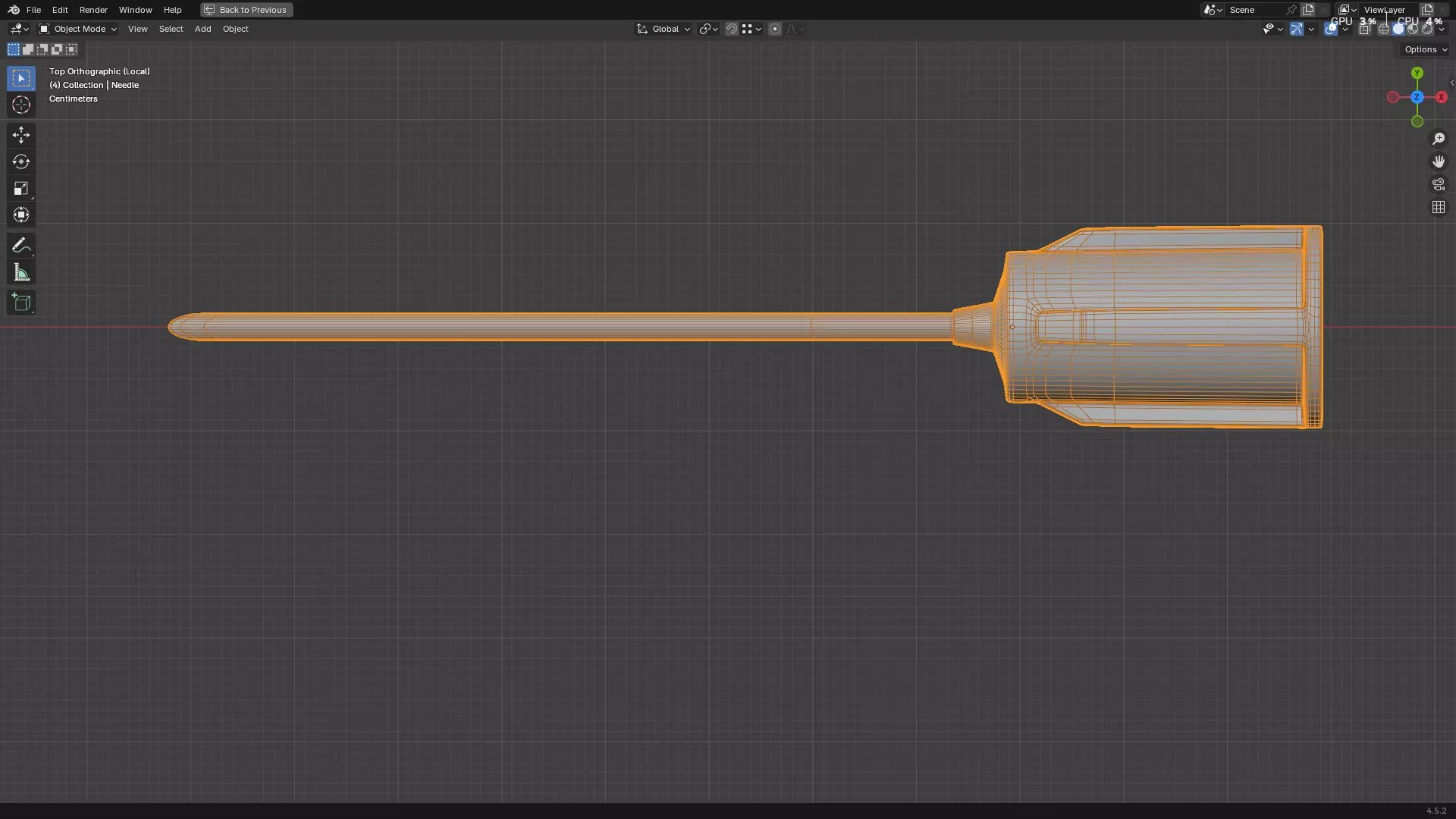 Dental Self Aspirating Syringe 3D model_73