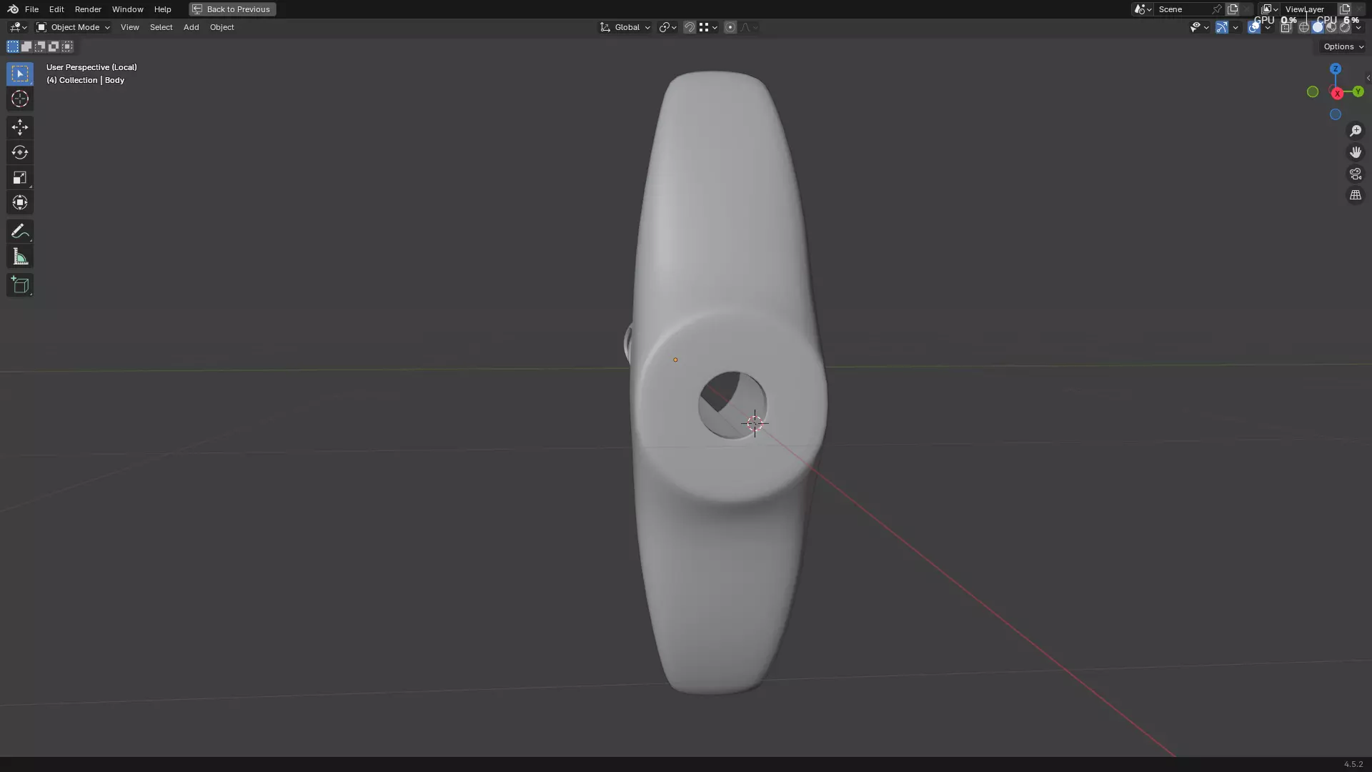 Dental Self Aspirating Syringe 3D model_63