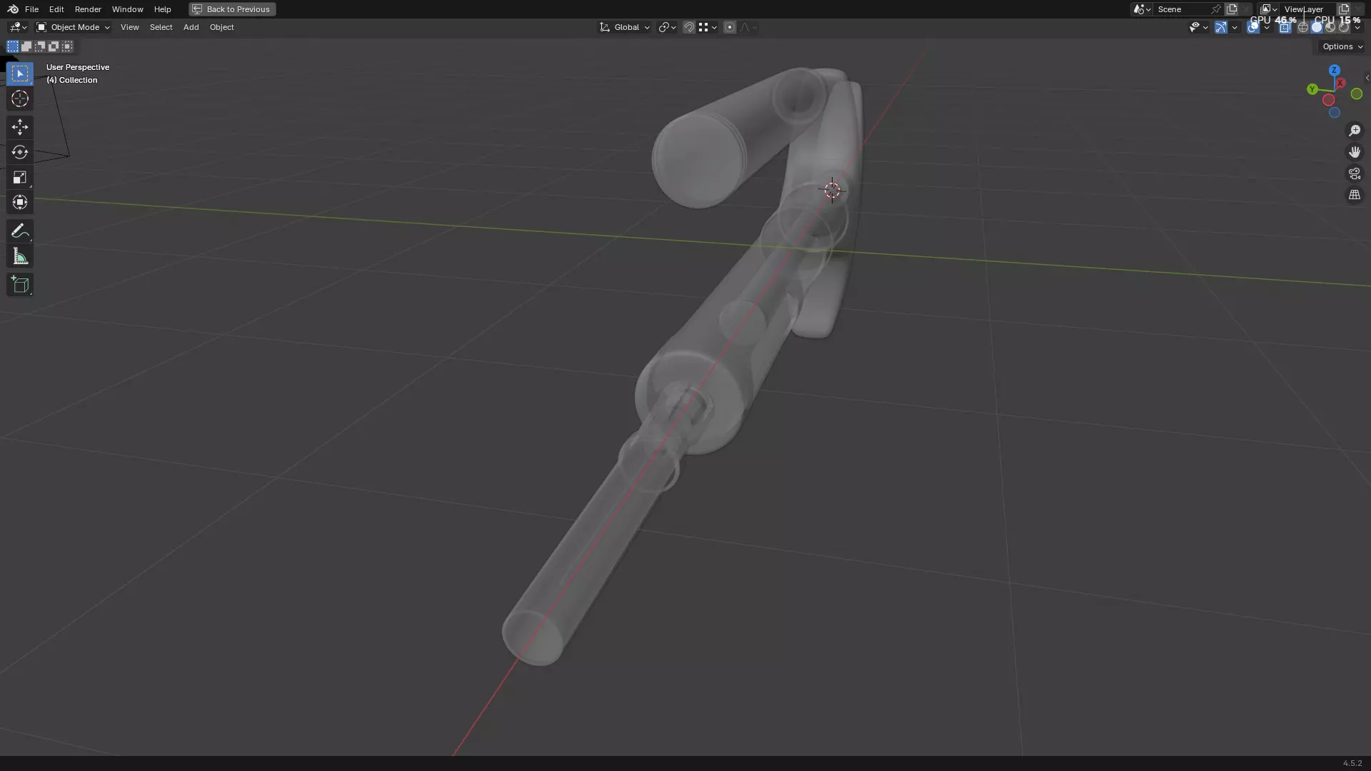 Dental Self Aspirating Syringe 3D model_86