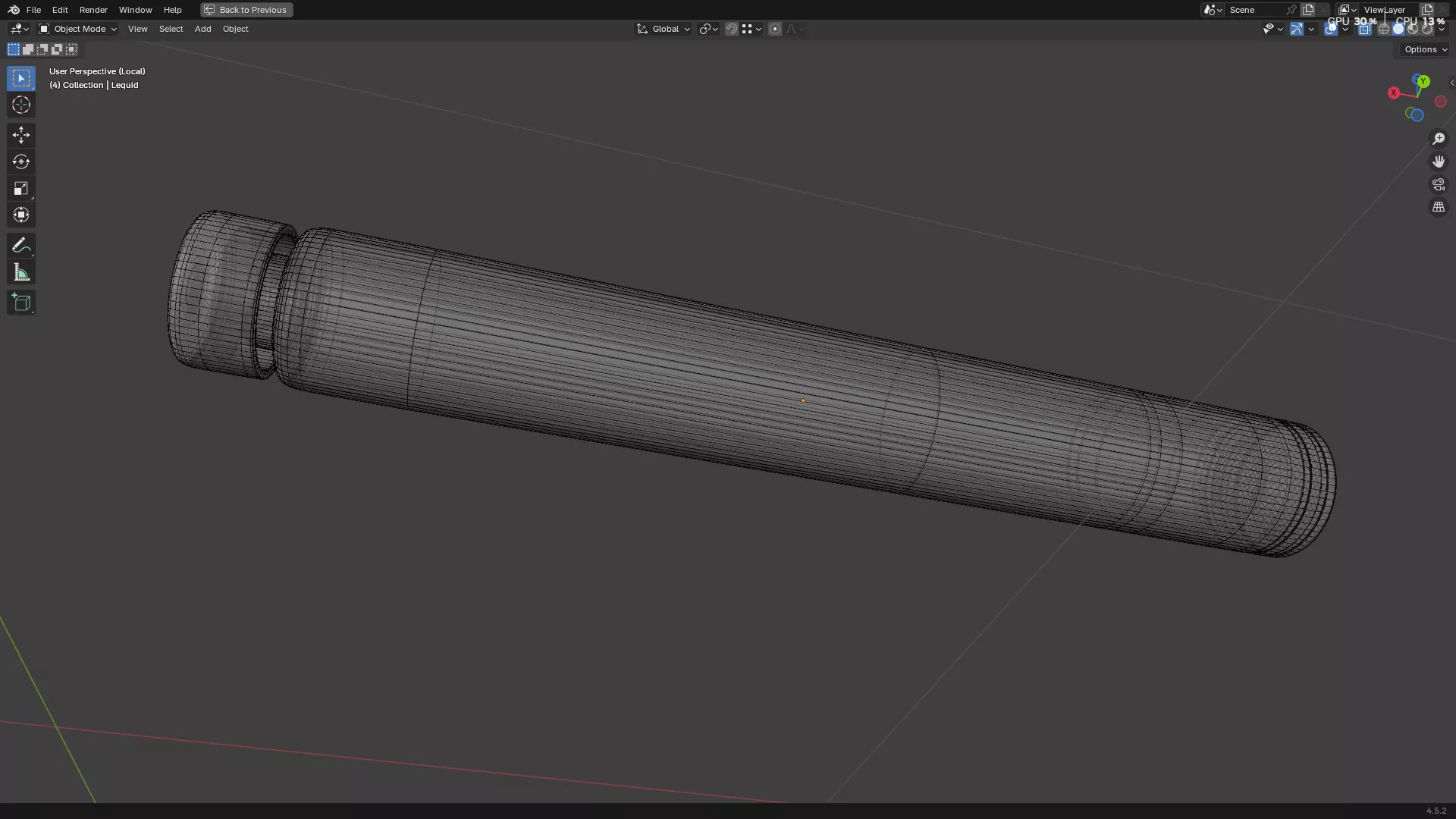Dental Self Aspirating Syringe 3D model_37