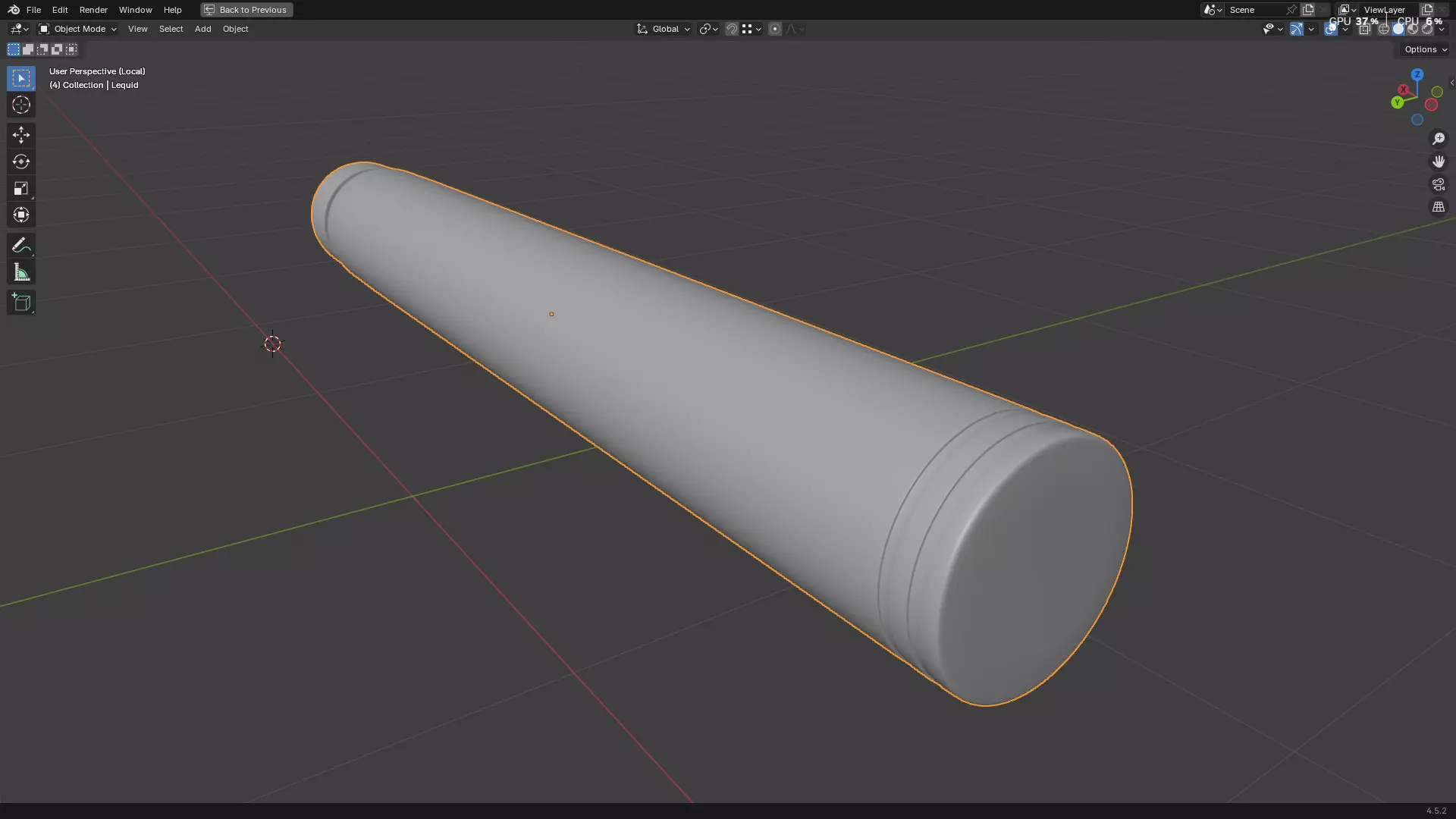 Dental Self Aspirating Syringe 3D model_31