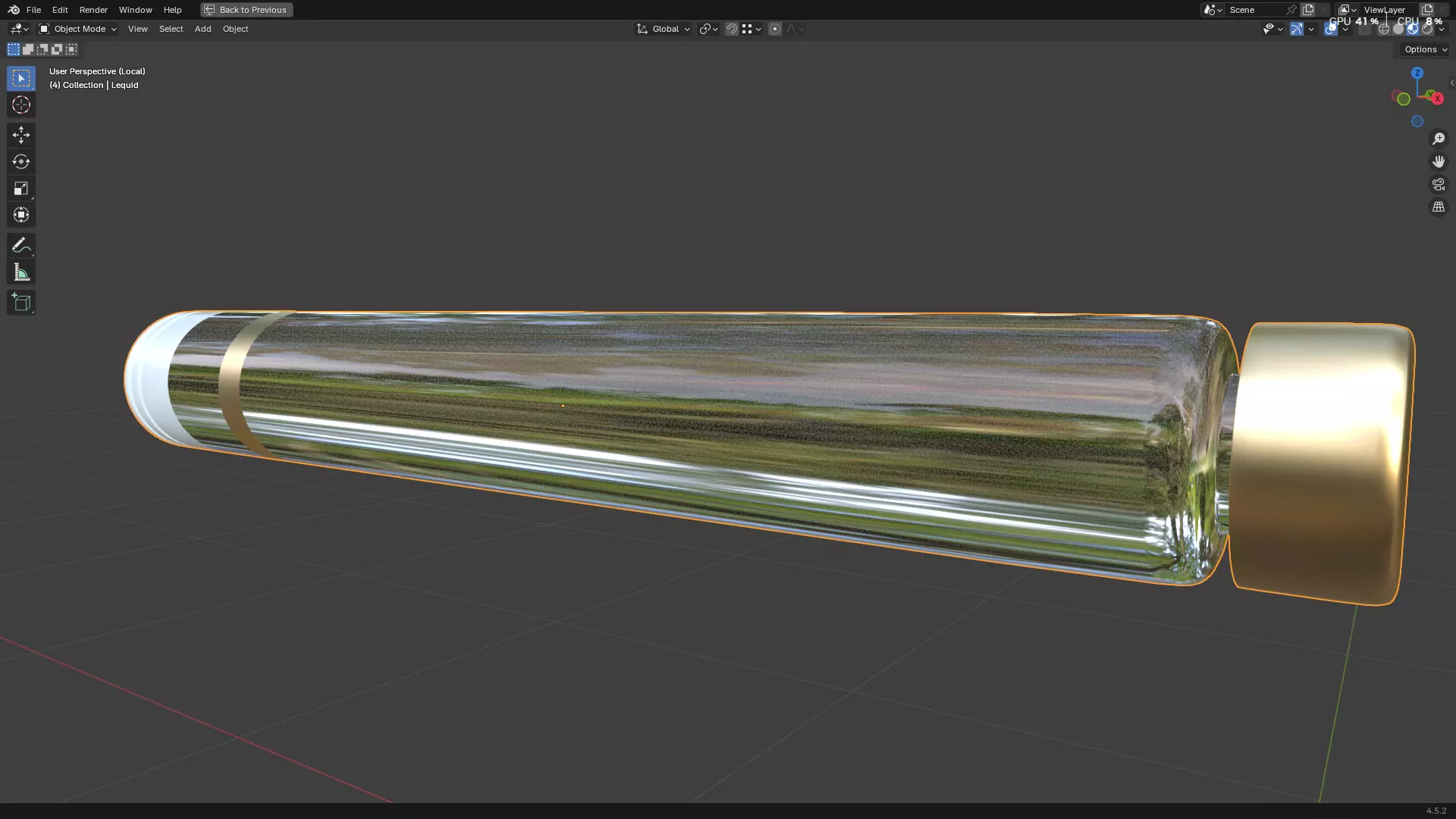 Dental Self Aspirating Syringe 3D model_42