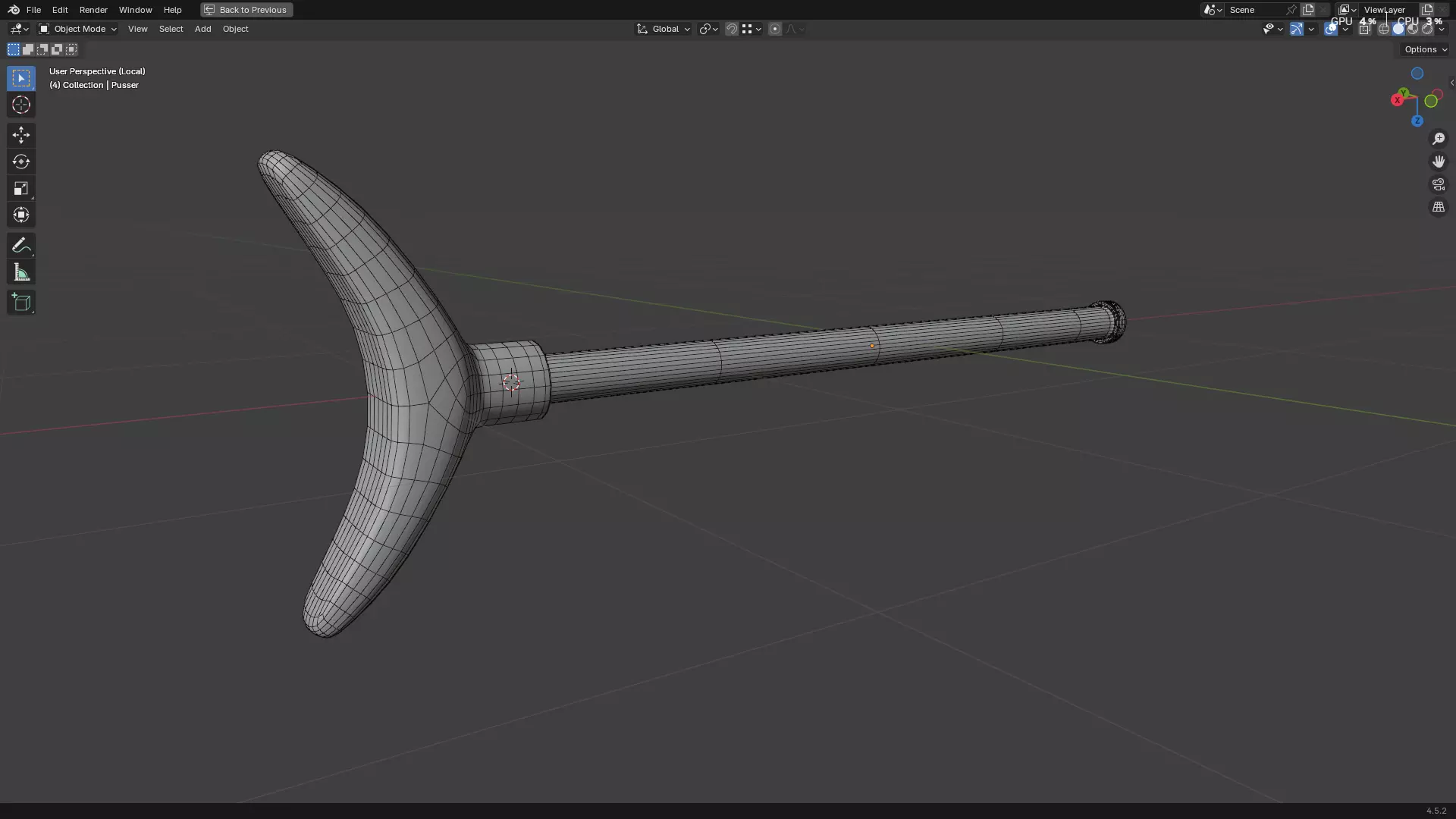 Dental Self Aspirating Syringe 3D model_54