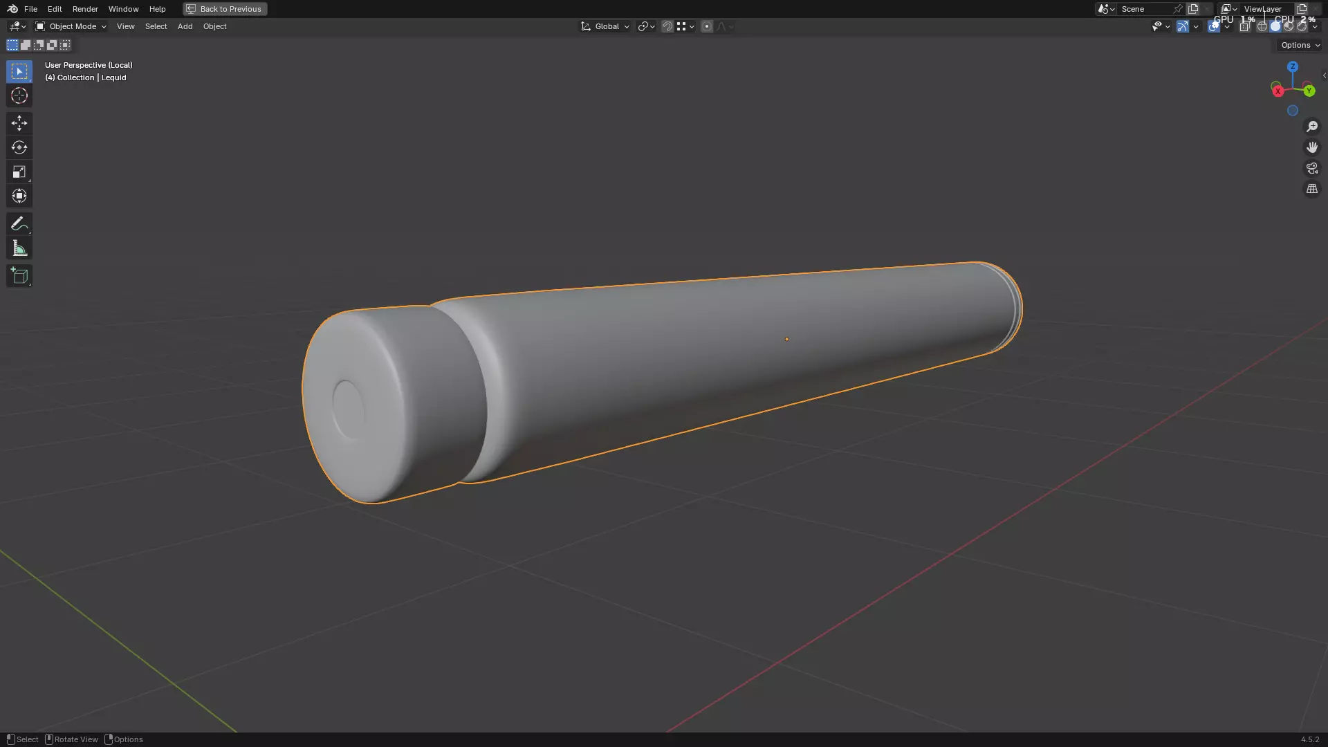 Dental Self Aspirating Syringe 3D model_30