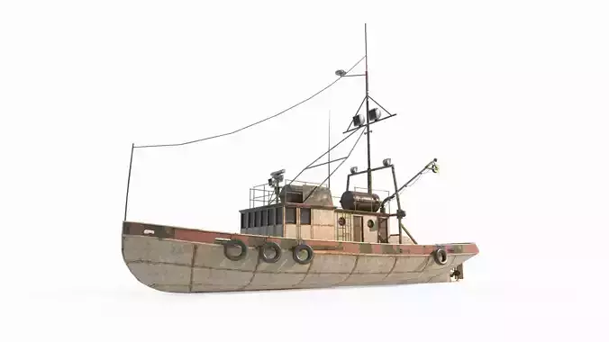 Ocean tin fishing boat