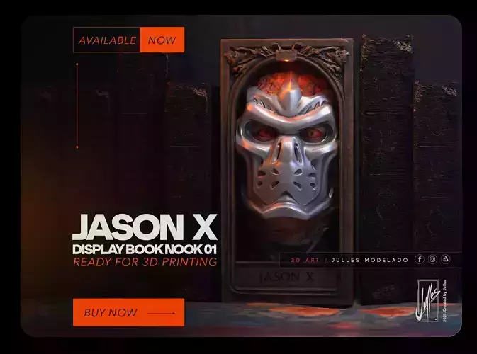 Jason X Display Book Nook 01
