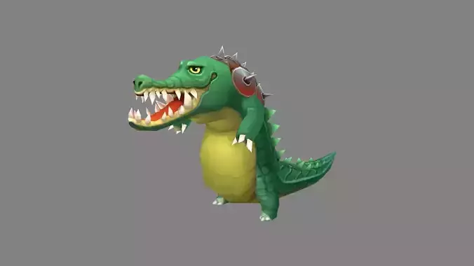 Cartoon Crocodile monster