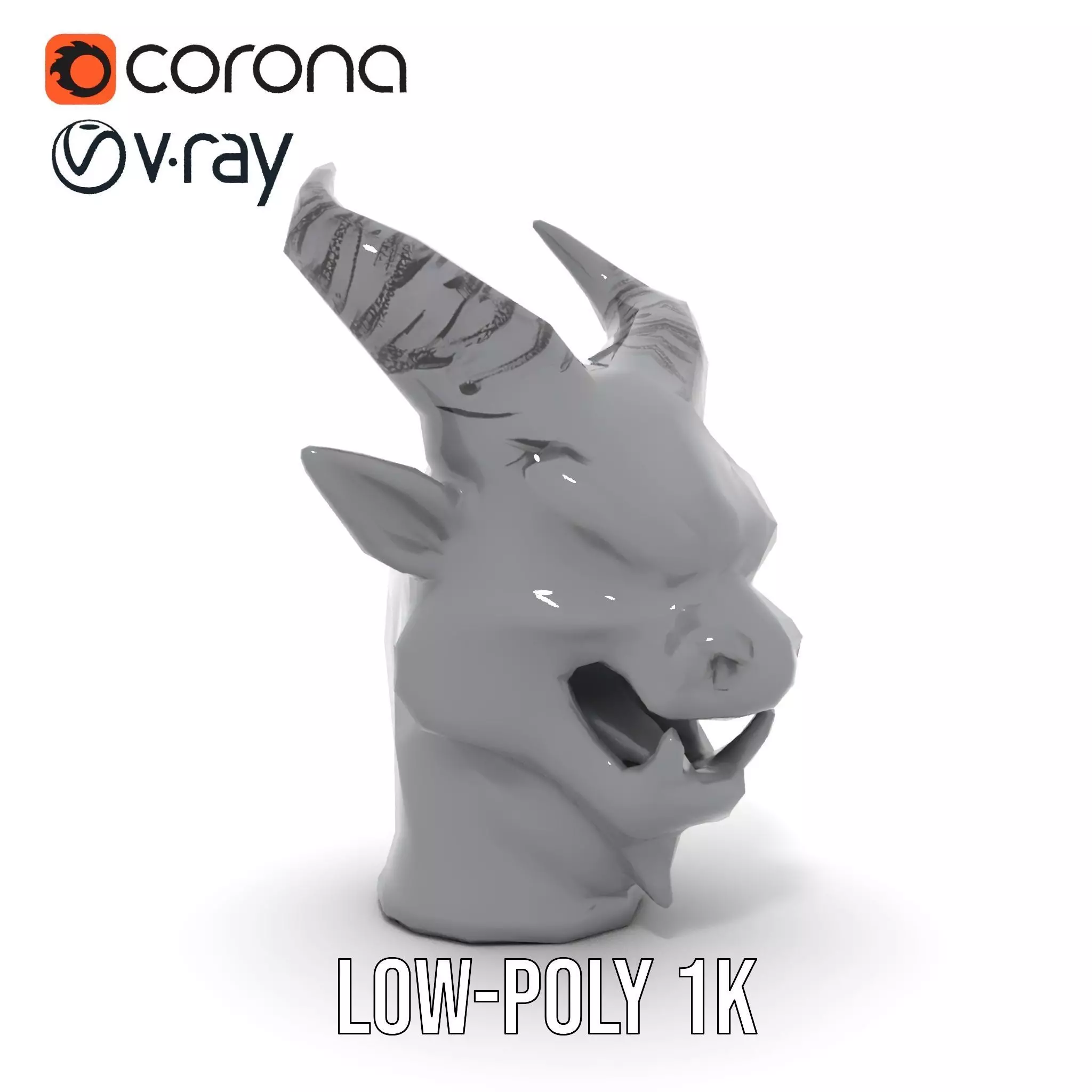 Sleek Onyx Demon model pack Low-poly 3D model_16