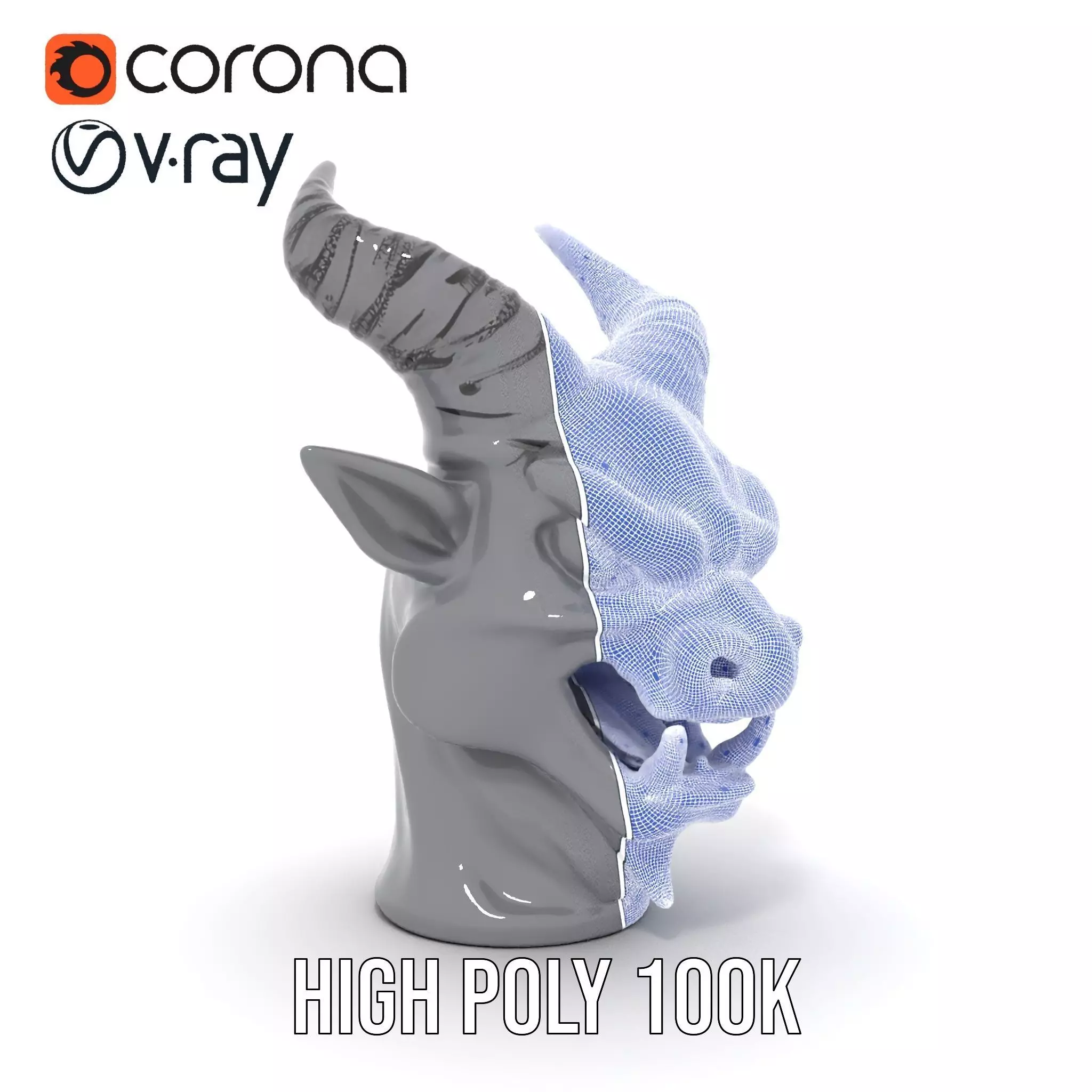 Sleek Onyx Demon model pack Low-poly 3D model_31