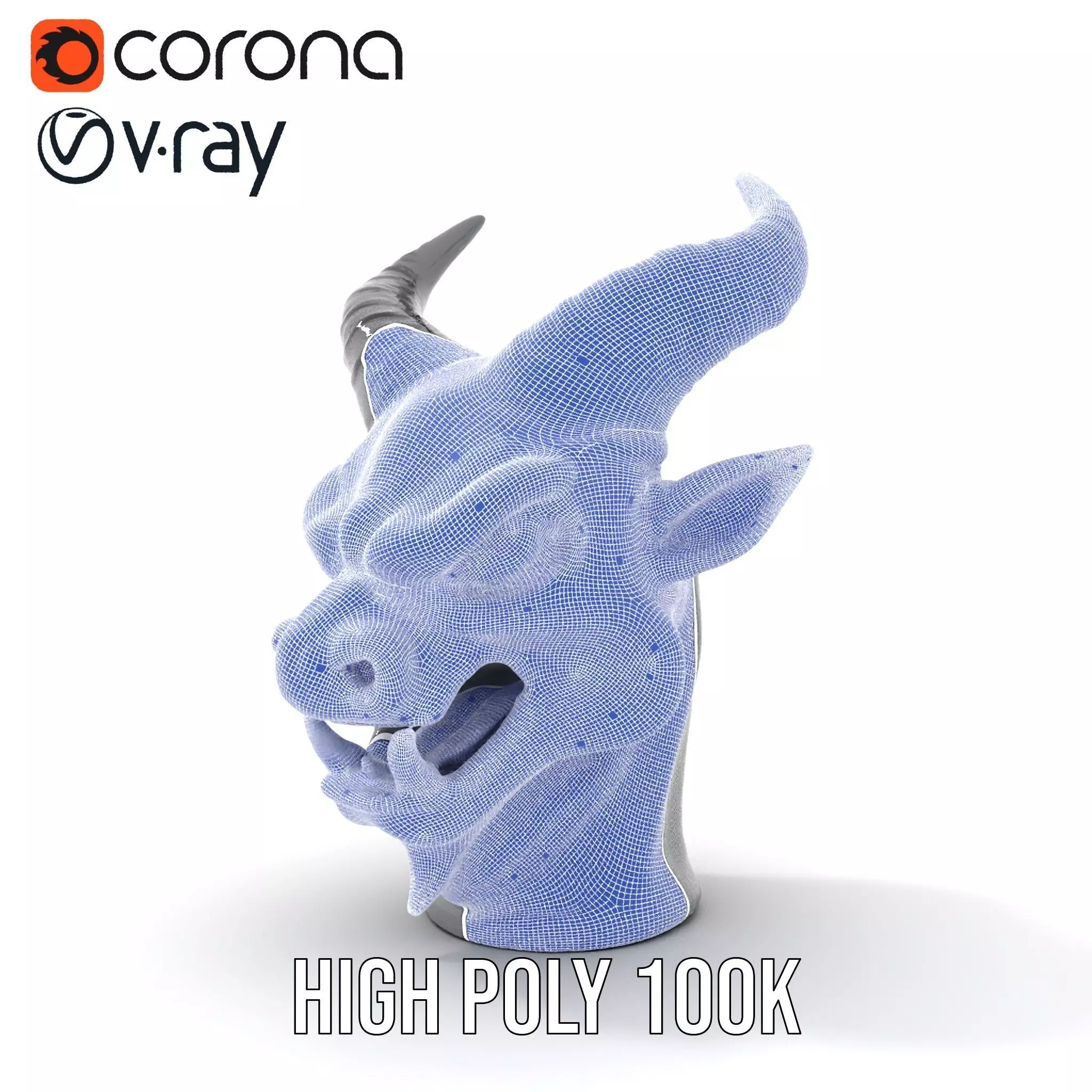 Sleek Onyx Demon model pack Low-poly 3D model_33