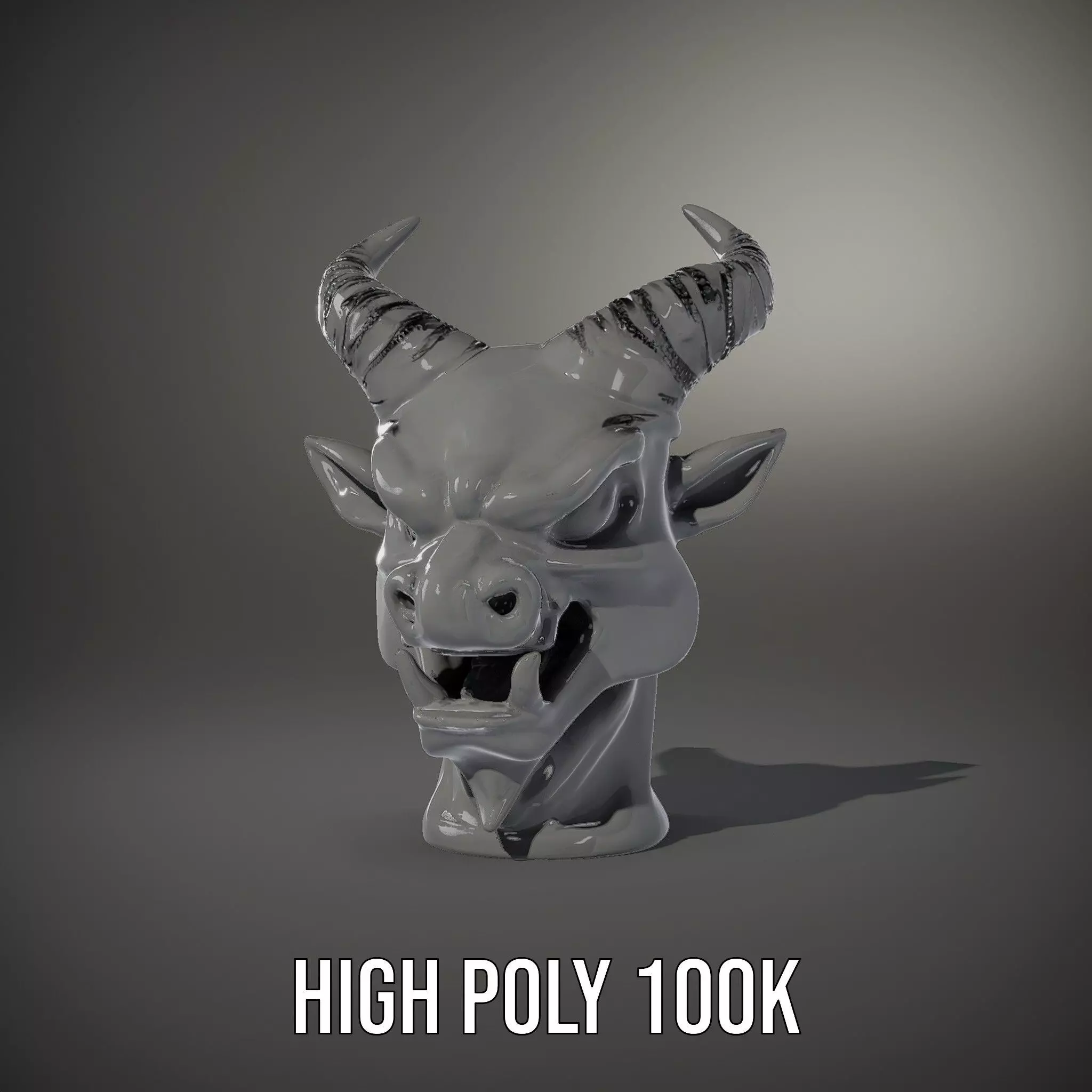 Sleek Onyx Demon model pack Low-poly 3D model_10