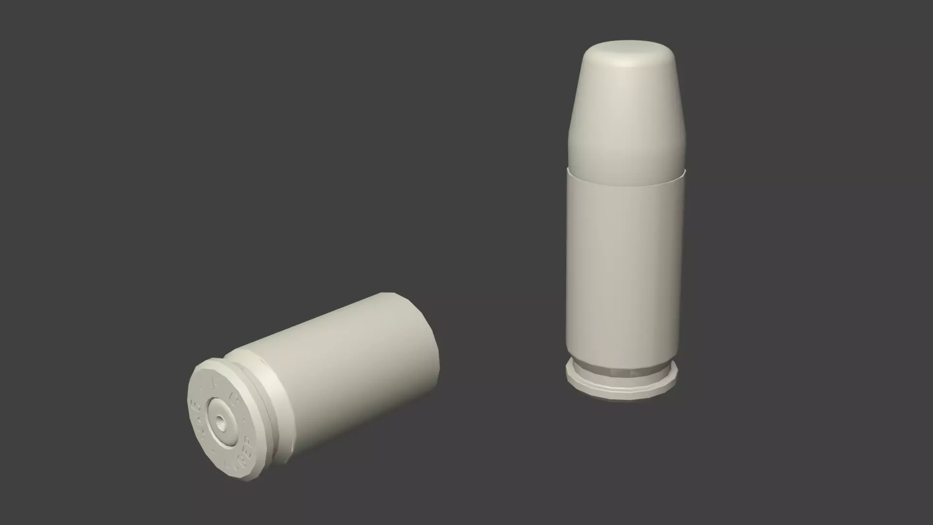 Accurate model of a Federal 9mm 130-grain SYNTECH training round Free 3D model