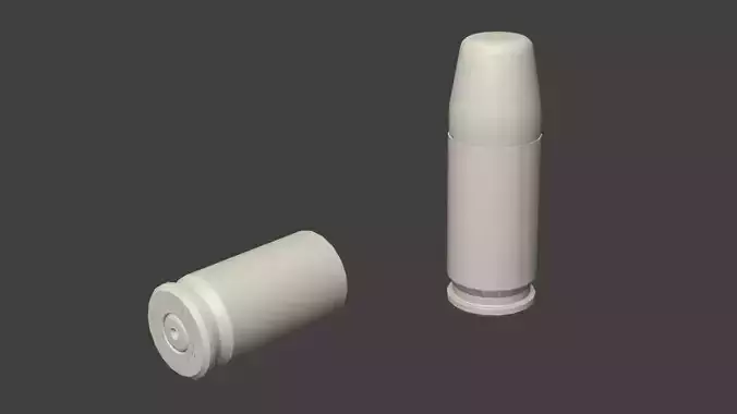 Accurate model of a Federal 9mm 130-grain SYNTECH training round Free 3D model