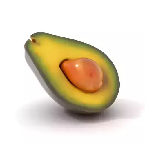 Realistic Avocado model pack Low-poly 3D model 6