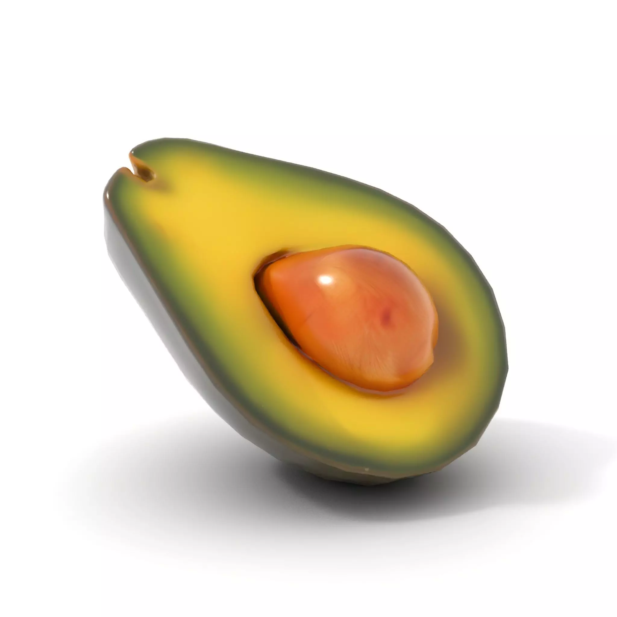 Realistic Avocado model pack Low-poly 3D model_7