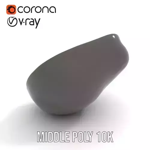 Realistic Avocado model pack Low-poly 3D model 5