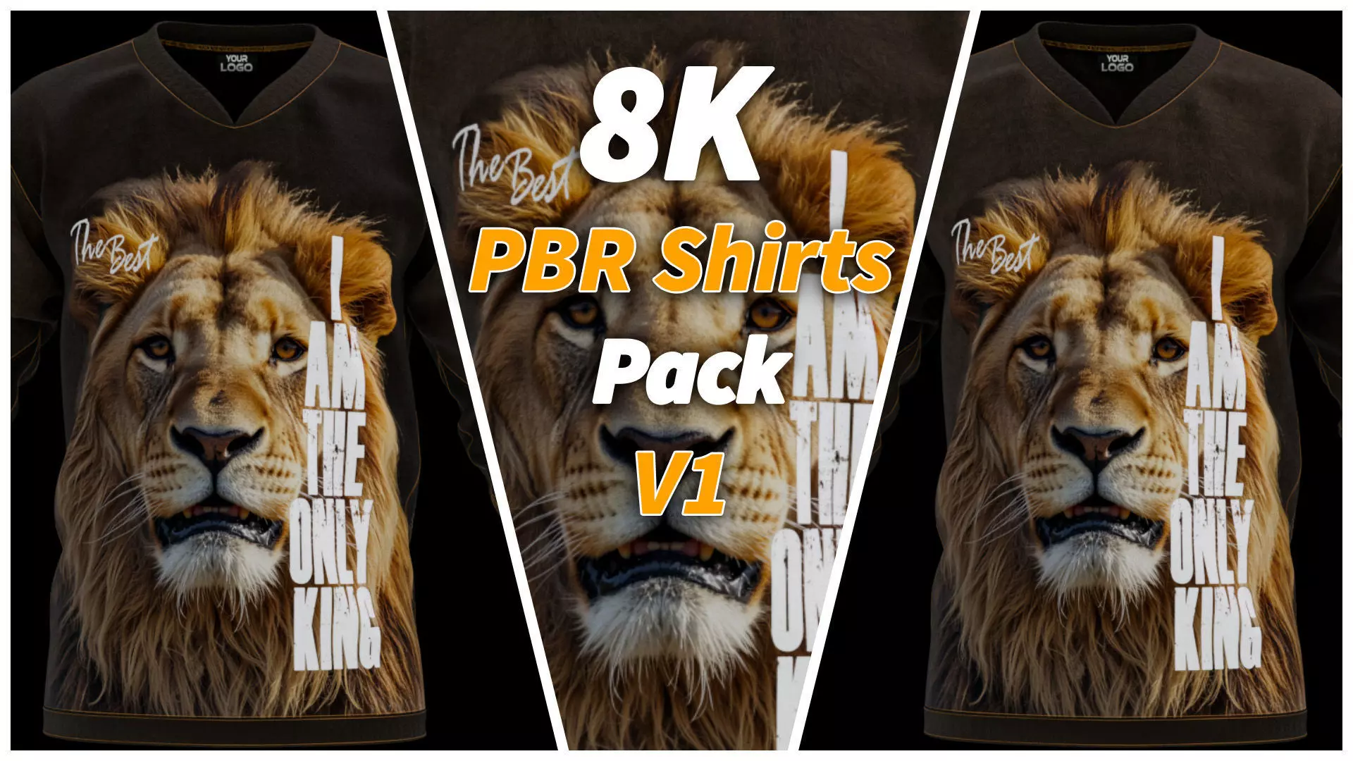 Photorealistic 8K Shirts Mockup Pack v1 Animated 3D model_0