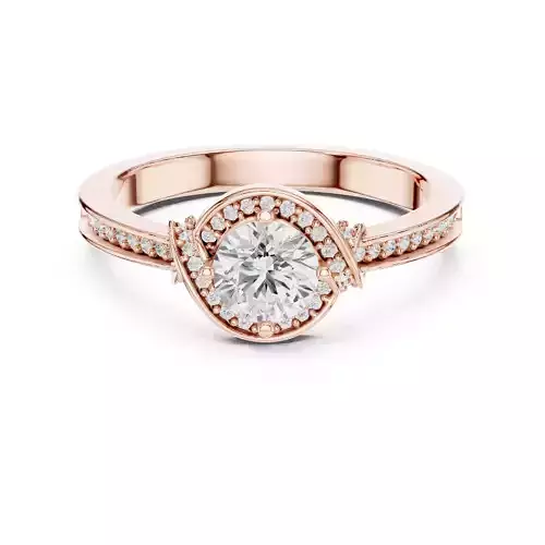Round Cut Diamond Engagement Wedding Ring 3DM STL Video
