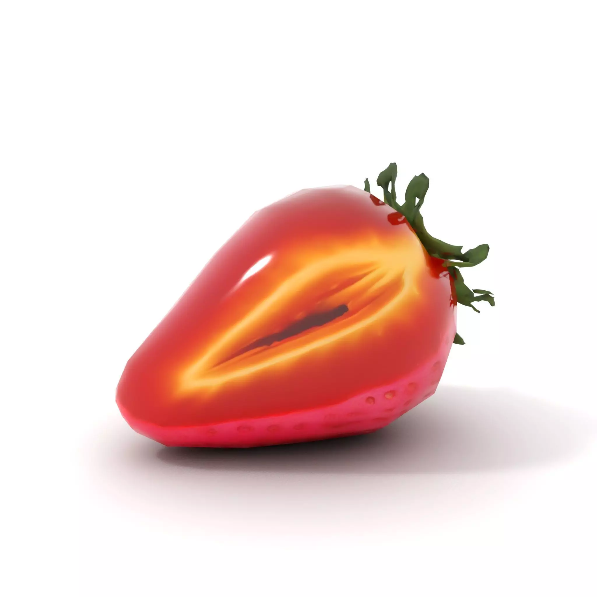 Fresh Strawberry Slice model pack Low-poly 3D model_17