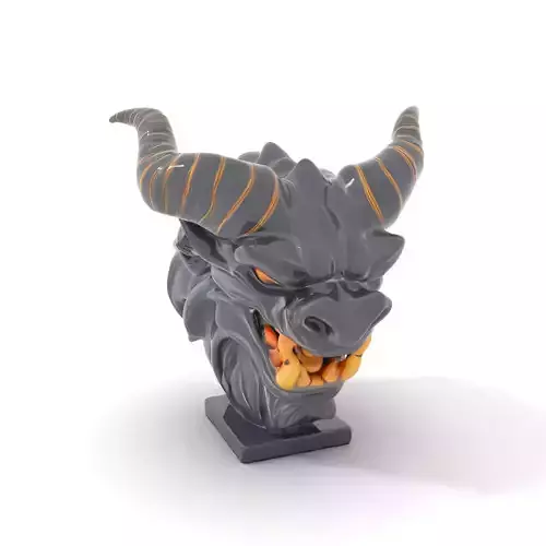 Obsidian Demon Head model pack