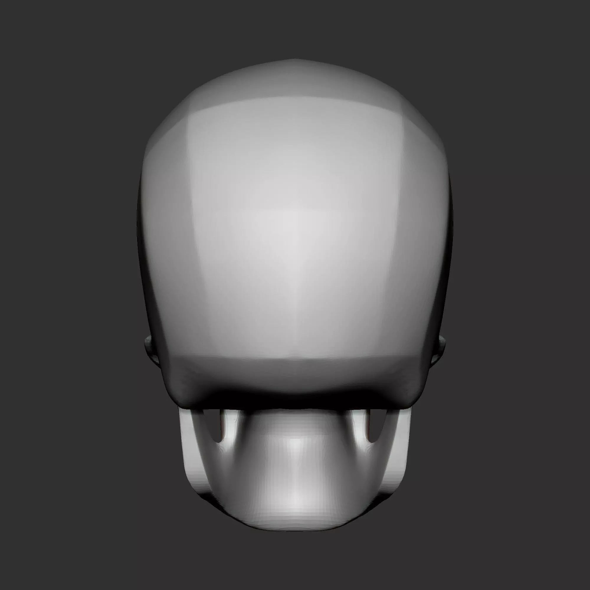 High Poly Human Skull Base Mesh Anatomy Study Model 3D print model_5