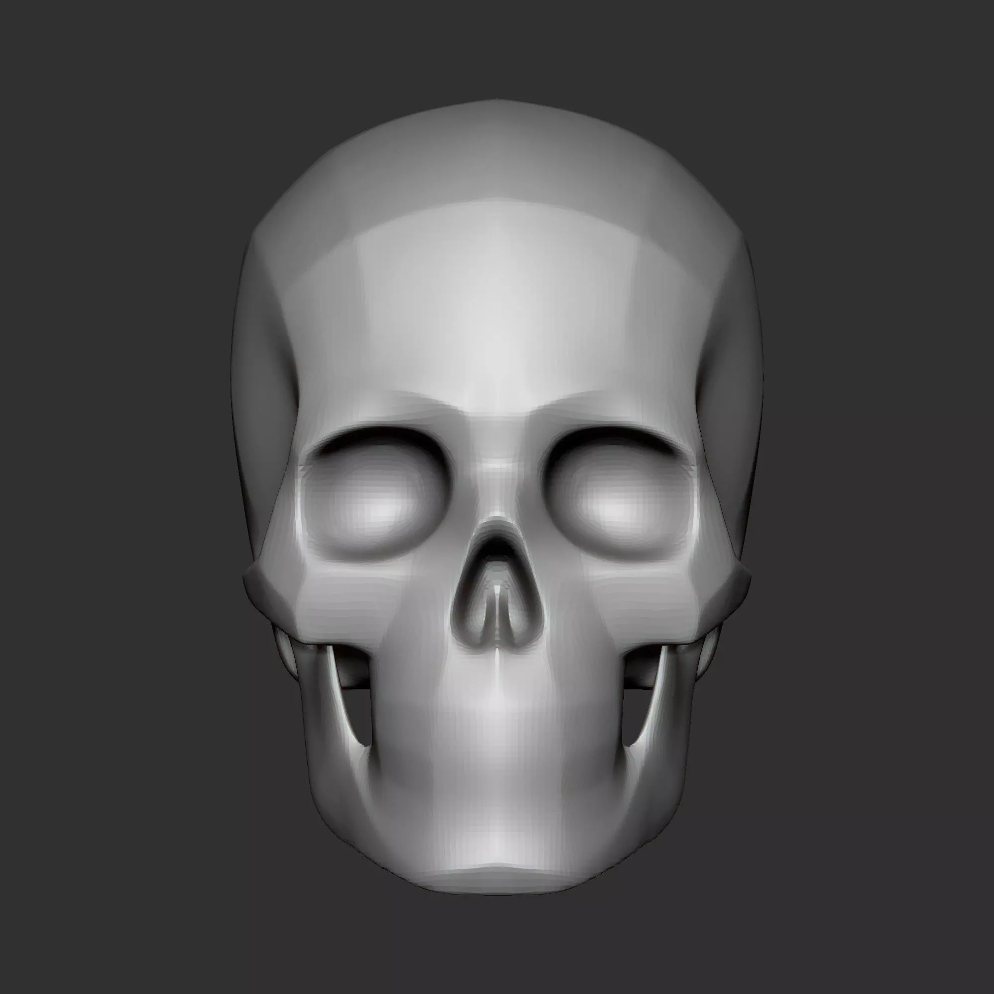 High Poly Human Skull Base Mesh Anatomy Study Model 3D print model_2
