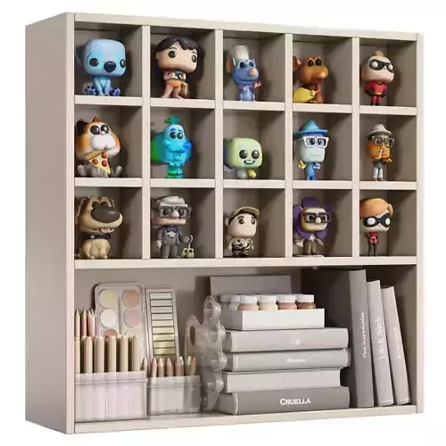 Toys wall and desk decor for a kids room