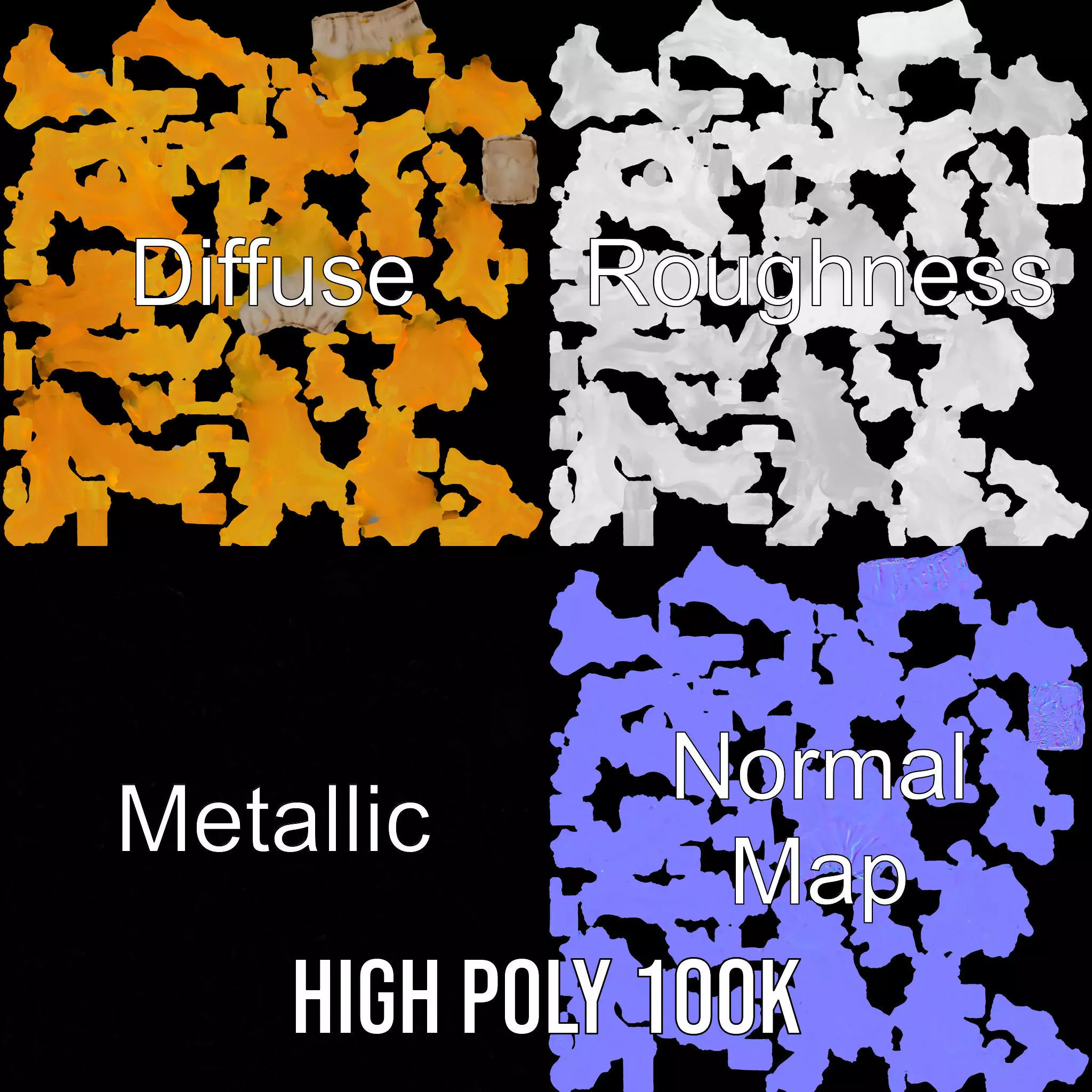 Vibrant Coral Reef model pack Low-poly 3D model_3