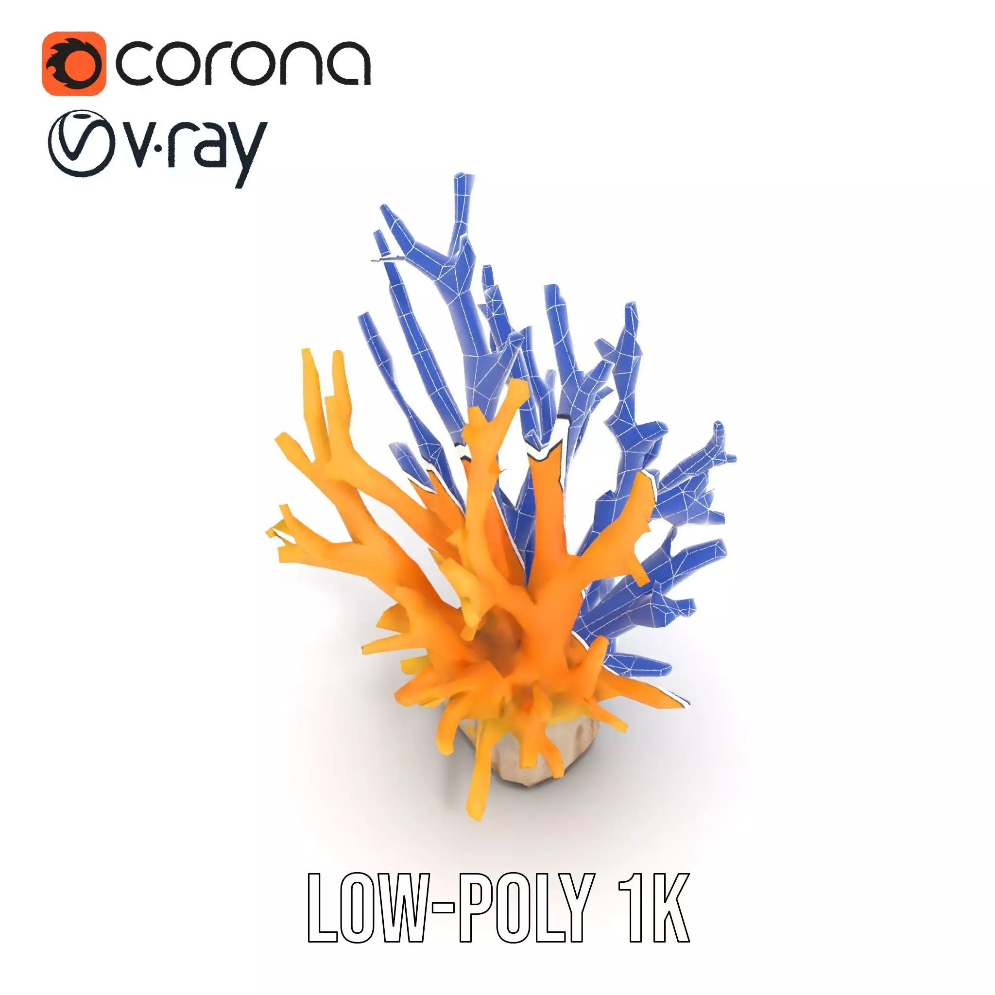 Vibrant Coral Reef model pack Low-poly 3D model_25