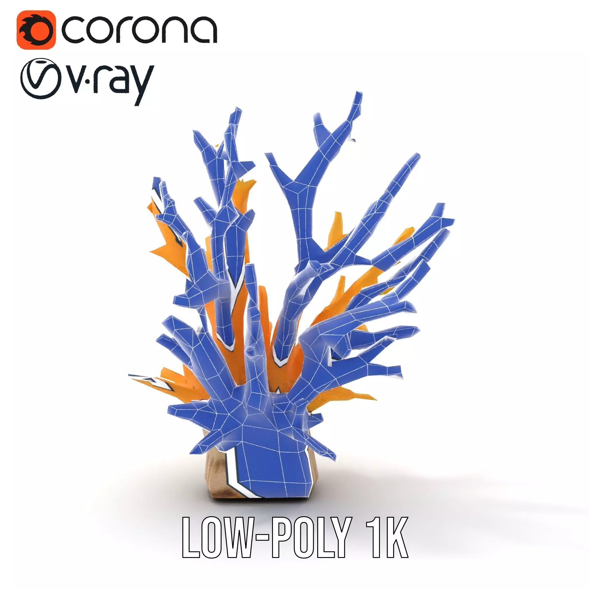 Vibrant Coral Reef model pack Low-poly 3D model_31