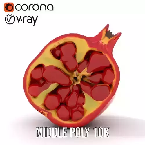 Vibrant Pomegranate model pack Low-poly 3D model 5